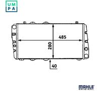 MAHLE CR 453 000S Engine radiator