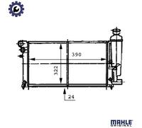 MAHLE CR 469 000S RADIATOR ENGINE COOLING