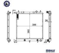 MAHLE ORIGINAL CR 556 000S Engine radiator