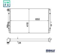 MAHLE CR 854 001S Engine radiator