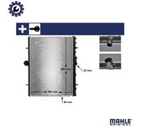RADIATOR ENGINE COOLING CR 889 000S FOR PEUGEOT EXPERT/Platform/Chassis/Van 1.6L