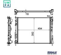 MAHLE CR 924 000S Engine radiator