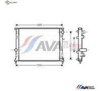 AVA COOLING SYSTEMS CR2097 Engine radiator