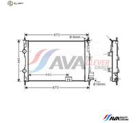 PRASCO DNA2287 Engine radiator
