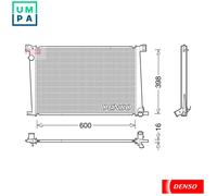 RADIATOR ENGINE COOLING DRM05007 FOR MINI COUNTRYMAN/COOPER PACEMAN/HATCH 1.4L