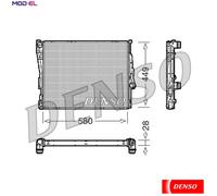 RADIATOR ENGINE COOLING DRM05069 FOR BMW 3/Compact/E46/Convertible Z4/Roadster