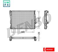 RADIATOR ENGINE COOLING DRM05069 FOR BMW 3/Compact/E46/Convertible Z4/Roadster