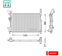 RADIATOR ENGINE COOLING DRM10029 FOR FORD TRANSIT/CONNECT/V408/Box/Body/MPV 1.5L