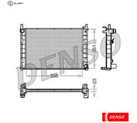 Engine Cooling Radiator Fits Ford Fusion Fiesta 5 Mazda 2 - Denso DRM10045