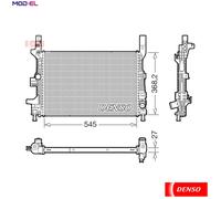 RADIATOR ENGINE COOLING DRM10122 FOR FORD TRANSIT/CONNECT/MPV/V408/Box GRAND