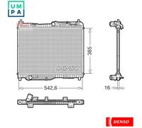 RADIATOR ENGINE COOLING DRM10123 FOR FORD TRANSIT/COURIER/B460/Box/Body/MPV 1.0L