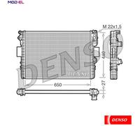 DENSO DRM12002 Engine radiator