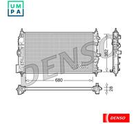RADIATOR ENGINE COOLING DRM15005 FOR CHEVROLET LNP 2.0L 4cyl CRUZE Hatchback