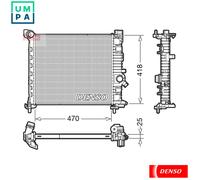 RADIATOR ENGINE COOLING DRM20114 FOR VAUXHALL MERIVA/Mk/II OPEL 4cyl 1.4L 4cyl