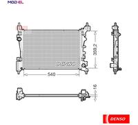 RADIATOR ENGINE COOLING DRM20130 FOR OPEL CORSA/Hatchback/Van ADAM 1.4L 4cyl