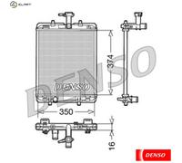 DENSO DRM21602 Radiator, engine cooling for CITRO?N,PEUGEOT,TOYOTA