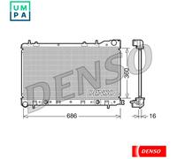 RADIATOR ENGINE COOLING DRM36001 FOR SUBARU EJ2555EJ25 2.5L EJ204/EJ201 2.0L