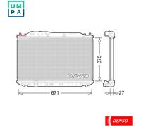 RADIATOR ENGINE COOLING DRM40029 FOR HONDA CIVIC/VIII/Hatchback BALLADE 1.8L