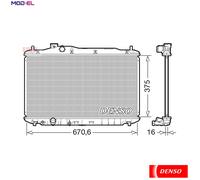 DENSO DRM40105 Engine radiator
