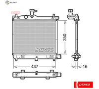 RADIATOR ENGINE COOLING DRM41009 FOR HYUNDAI G3LA 1.0L 3cyl i10G4LA 1.2L 4cyl
