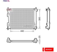 RADIATOR ENGINE COOLING DRM43010 FOR KIA D4FC 1.4L D4FB 1.6L D4FE 1.6L 4cyl