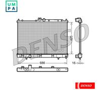 RADIATOR ENGINE COOLING DRM45031 FOR MITSUBISHI OUTLANDER/SUV AIRTREK 2.4L 4cyl