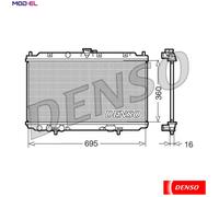 RADIATOR ENGINE COOLING DRM46012 FOR NISSAN TINO/ALMERA SENTRA/II/Hatchback 1.8L