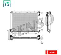 RADIATOR ENGINE COOLING DRM46022 FOR RENAULT CLIO/III/Sportour/Grandtour 1.5L
