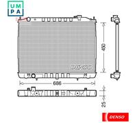 RADIATOR ENGINE COOLING DRM46050 FOR NISSAN YD25DDTi 2.5L 4cyl DATSUN