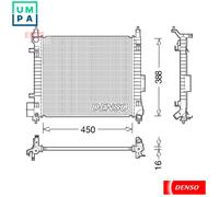 DENSO DRM46054 Engine radiator