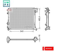 RADIATOR ENGINE COOLING DRM46062 FOR RENAULT NISSAN ROGUE/SPORT/II/SUV KICKS
