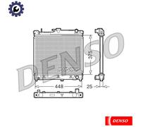 Denso Radiator DRM47014 - Engine Cooling for Suzuki Jimny Hardtop 1.3L (1770080A00/1770081A00)