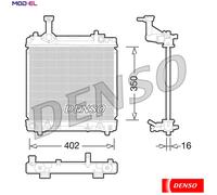 RADIATOR ENGINE COOLING DRM47027 FOR SUZUKI NISSAN K10B 1.0L 3cyl CELERIO 1.0L
