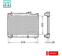 DENSO DRM47030 Engine radiator