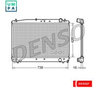 RADIATOR ENGINE COOLING DRM50033 FOR TOYOTA VERSO/SPORTVAN/AVENSIS PICNIC 2.0L