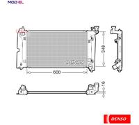 RADIATOR ENGINE COOLING DRM50111 FOR TOYOTA COROLLA/QUEST/ALTIS/ALLEX/Verso 1.8L