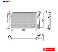 RADIATOR ENGINE COOLING DRM50111 FOR TOYOTA COROLLA/QUEST/ALTIS/ALLEX/Verso 1.8L