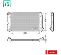 RADIATOR ENGINE COOLING DRM50119 FOR TOYOTA COROLLA/ALTIS/ALLEX/FIELDER RUNX