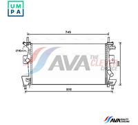 AVA Coolant Radiator FD2475 for FORD FOCUS (2011) 1.6 TI-VCT etc