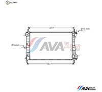 AVA COOLING SYSTEMS FDA2338 Engine radiator