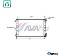AVA COOLING SYSTEMS FDA2338 Engine radiator
