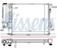 RADIATOR ENGINE COOLING FITS: BMW 5 SEDAN 520 I/523 I/528 I.BMW 5 520 I/523 I
