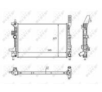 RADIATOR ENGINE COOLING FITS: FORD C-MAX II 1.6 TDCI/1.5 TDCI/1.5 TDCI ECONET