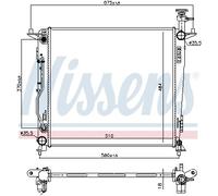 RADIATOR ENGINE COOLING FITS: KIA SORENTO III 2.2 CRDI/2.2 CRDI 4WD/2.2 CRDI