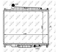 RADIATOR ENGINE COOLING FITS: LAND ROVER RANGE ROVER MK III 3.6 D 4X4.LAND RO