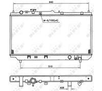 RADIATOR ENGINE COOLING FITS: MAZDA 323 PROTEGÉ V SALOON 1.3 16V/1.5 16V /1.8