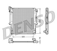 RADIATOR ENGINE COOLING FITS: MITSUBISHI TRITON 2.5 DI-D /2.5 DI-D 4WD /2.5 D
