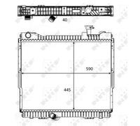 Radiator, engine cooling fits: NISSAN CABSTAR E (F24M F24W) 28.11 DCI 32.11 D