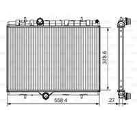 RADIATOR ENGINE COOLING FITS: PEUGEOT 5008 1.6 HDI/1.6 THP 163/1.6 BLUEHDI 12