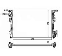 NRF 58958A Engine radiator